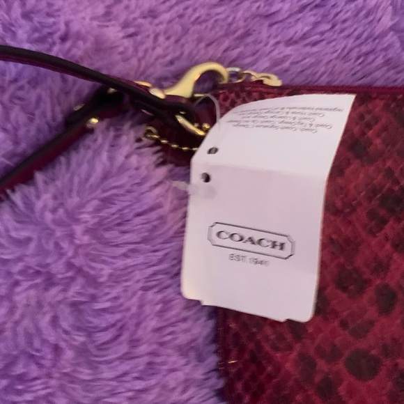 Coach Red Wristlet